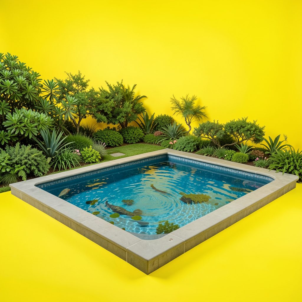 La piscine entourée de verdure dans un cadre paisible et ensoleillé